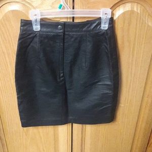 Leather skirt